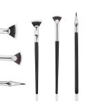 3PCS Folding Lash Brush Set - Multifunctional Scalloped Fan Shape for Clump-Free Eyelashes | Eyelash Comb & Separator Tool for Perfect Lashes - Buy Online on GoSupps.com