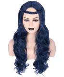 Topcosplay Blue Curly Wig for Girls | Kids Halloween Costume Accessory with Braid - Buy Online on GoSupps.com