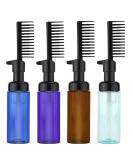 NQEUEPN 4pcs Root Comb Applicator Bottle 2oz Hair Oil Applicator with Straight Comb and Pump Portable Plastic Hair Dye Dispenser Bottle for Hair Styling - Buy Online on GoSupps.com