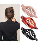 ATODEN Alligator Hair Clips Set - 3Pcs Medium Flat Sectioning Hair Accessories in Black | Duck Billed Clamps for Women - Buy Online on GoSupps.com