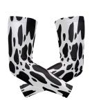 ZZKKO Cow Print Cooling Arm Sleeves - UV Sun Protection for Men & Women | Running Golf Cycling Arm Warmers 1 Pair - Buy Online on GoSupps.com