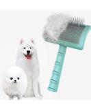 Large Firm Slicker Brush for Goldendoodles - Extra Long Pin Wire Brush for Dogs - Green - 25mm - Pet Grooming Tool for Deshedding and Undercoat Removal - Buy Online on GoSupps.com