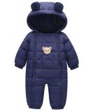 Happy Cherry Baby Toddler Hooded Romper Footie Pajamas Bear-navy Blue 12-18 Months - Buy Online on GoSupps.com