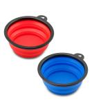 Precorn Foldable Dog Bowls - 2 Pack Travel Food & Water Bowls for Dogs & Cats - Durable Outdoor Accessories - Buy Online on GoSupps.com