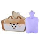 Buy Purple Rubber Hot Water Bottle - Soft Cover Heat Bag for Neck Shoulder Back and Waist - International Shipping Available - Buy Online on GoSupps.com