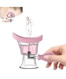 LONCHDAN Portable Eye Wash Cup Kit - Silicone Manual Air Pressure Eye Cleaner for Makeup Removal and Irritant Relief (Light Pink) - Buy Online on GoSupps.com