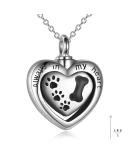 URONE Cremation Urn Pendant Necklace Sterling Silver Moon and Rose flower/Paw Print/Infinity Rose/Angel Wings Cat Urn Necklace for Ashes Memorial Keepsake Jewellery Gifts for Women Girls - Buy Online on GoSupps.com