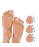 Metatarsal Pads for Men & Women | Ball of Foot Cushions - Reduce Friction 1/4" Thick 6 Pairs - Skin Color - Shop Internationally - Buy Online on GoSupps.com