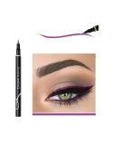 DNM Cat Eye Neon Liquid Eyeliner Pen - Waterproof Long-Lasting Black Eye Liner Pencil in Purple - Makeup Cosmetics Tools - Buy Online on GoSupps.com