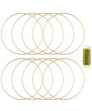 8 Pack 18 Inch Metal Floral Hoop Rings for DIY Crafts and Wreaths - Buy Online on GoSupps.com