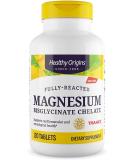 Healthy Origins Magnesium Bisglycinate Chelate - 120 Tablets for Optimal Health - Buy Online on GoSupps.com