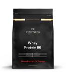 Protein Works Whey 80 Protein Powder - Strawberry Cream | Premium Low Sugar 2kg | High-Quality Protein Concentrate - Buy Online on GoSupps.com
