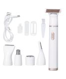 5-in-1 Women's Electric Razor | USB Rechargeable Hair Removal for Face Eyebrows Legs & Armpits | Stainless Steel Easy Clean International Shipping - Buy Online on GoSupps.com