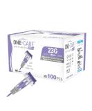 ONE-CARE Opti+ Adjustable Safety Lancets 23G - Preloaded Sterile & Gentle - 100 Pack with 3 Depth Settings - Buy Online on GoSupps.com