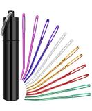 YKLBD 12 Pieces Large Eye Bent Tapestry Needles Set with Aluminum Storage Tube - Buy Online on GoSupps.com