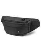 WATERFLY Fanny Pack for Men Women Water Resistant Large Hiking Waist Bag Pack Carrying All Phones for Running Walking Traveling Large Black - Buy Online on GoSupps.com