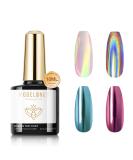 Modelones No Wipe Gel Top Coat High Gloss Long Lasting 10ml UV Soak Off Nail Polish for Home & Salon Use - Perfect for Chrome & Clear Gel - Buy Online on GoSupps.com