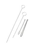 AXLIZER Stainless Steel Sewing Loop Kit - 2pcs Metal Drawstring Threader & Tweezers Set for DIY Knitting - Flexible & Durable - Buy Online on GoSupps.com