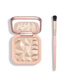 KYDA Face Highlighter Palette Kit - SUN GLOW (Champagne Gold) | Shimmer Contour Highlight Makeup with Brush - Buy Online on GoSupps.com