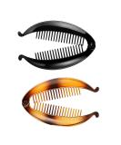 Buy 2pcs Banana Clip Hair Combs - Wide Long Fish Grip Slides for Women | Durable & Stylish Hair Accessories - Buy Online on GoSupps.com