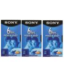 SONY 3T120VR 6hrs. EP T-120 VHS Tapes (3-Pack) - High-Quality Video Recording Tapes - Buy Online on GoSupps.com