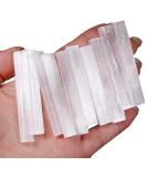10pcs Natural Selenite Crystal Stick Chips Gypsum White Quartz Selenite Wand Rough Minerals Specimen Point Healing Stones for Reiki Chakra - Buy Online on GoSupps.com