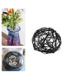 Eggone 1Pcs DIY Flower Frog Floral Cage Vase Filler for Home Decor Twistable Floral Frog Japanese Ikenobo Ikebana Floral Arrangement Fixer Tool Bendable for Vase Mouth (Black) - Buy Online on GoSupps.com