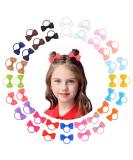 40pcs Baby Girls Hair Bows Hair Ties Elastic Headband Ponytail Holder Rubber Band Hair Ropes Hair Accessories for Kids Toddlers Little Girls Multicolor - Buy Online on GoSupps.com