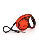 Flexi Xtreme Tape Orange & Black Medium 5m Retractable Dog Leash/Lead for dogs up to 35kgs/77lbs Orange & Black Medium (5m) - Buy Online on GoSupps.com