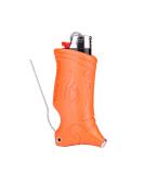 Toker Poker 2.0 - BIC Lighter Case & Multi-Tool in Sunset Chevron Orange | Perfect for Camping & Outdoor Adventures - Buy Online on GoSupps.com