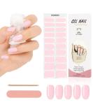 Kalolary 20PCS Nail Gel Polish Strips - Light Pink | Self-Adhesive Wraps for Cured Gel Nails | Nail Stickers Decals - UV/LED Lamp Required - Buy Online on GoSupps.com