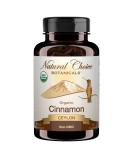 USDA Organic Ceylon Cinnamon Capsules - 1000mg, 120ct - Non-GMO Verified, 2 Month Supply - Buy Online on GoSupps.com