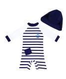 Upandfast Baby Boys/Girls Zipper Swimwear with Snap Bottom UPF 50+ Sun Protection Toddler Swimsuit Anchor 12-18 Months - Buy Online on GoSupps.com