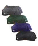 Marengos by Bucas 1200d Irish Turnout Blanket | Waterproof Rain & Transition Ceiling | Green/Orange 125cm (No Filling) - Buy Online on GoSupps.com
