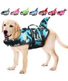 Emust Adjustable Dog Life Jacket - Safety Vest for Small/Medium/Large Dogs - Water Safety with Rescue Handle - Perfect for Swimming Pool & Beach - Blue Camouflage - Buy Online on GoSupps.com