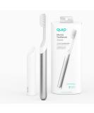 quip Adult Electric Toothbrush - Sonic with Travel Cover, Soft Bristles, Timer & Metal Handle - Silver - Buy Online on GoSupps.com