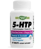 Nature's Way 5-HTP, L-5-Hydroxytryptophan, Vitamin B6 & C, Griffonia Bean Extract 50 mg, 60 Count - Buy Online on GoSupps.com