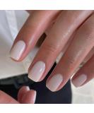 Foccna Coconut White Press on Nails - 24pcs Acrylic Glossy Short False Nail Tips for Women and Girls - Buy Online on GoSupps.com