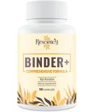 6-in-1 Detox Binder Supplement | 1500 MG Liver Detox Cleanse | Activated Charcoal & Zeolite Clay | Maximum Absorption | 90 Vegetarian Capsules - Buy Online on GoSupps.com