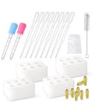 Reusable Silicone Suppository Molds Kit - 2ML 4 Mold Trays & 10 Droppers | International Shipping Available - Buy Online on GoSupps.com