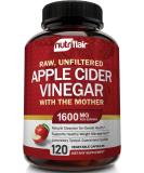 NutriFlair Apple Cider Vinegar Capsules with Mother 1600mg - 120 Capsules - Buy Online on GoSupps.com