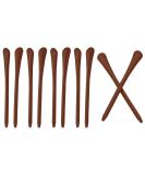 Patikil Glasses Endpieces - 5 Pairs Slide-Resistant Ear Socks & Soft Silicone Replacement Sleeves for Thin Metal Glasses - Brown - Buy Online on GoSupps.com