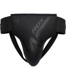 RDX Groin Protector for Boxing, Muay Thai, Kickboxing | Maya Hide Leather Abdo Gear for MMA Training | Men's Jockstrap Abdominal Protector for Sparring | Matte Black - Medium - Buy Online on GoSupps.com