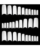 TRIXES 500 White French False Acrylic Nail Art Tips - Perfect for Gel Makeup - Buy Online on GoSupps.com