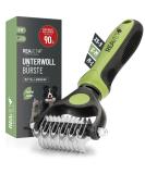 Reavet Dog & Cat Brush - Underwool Brush for Long Hair Medium Breeds (S-M) | Massage Effect & Top Hair Protection | Ideal Fur Brush for Dogs & Cats - Buy Online on GoSupps.com