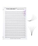 Nagaraku 320pcs Volume Eyelash Extensions - 6D Premade Fans 0.07mm D Curl 9mm Length - Narrow Stem Slightly Tight Compartments 16 Rows - Buy Online on GoSupps.com