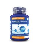Zipvit Vitamin B12 Tablets High Strength 1100mcg Methylcobalamin 360 Vegan B12 Tablets (12 Months Supply). Helps with Tiredness and Fatigue. Vegetarian Society Approved B12 Supplement. UK Supplier Jar of 360 Tablets - Buy Online on GoSupps.com