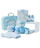 Baby Box Shop Baby Boy Gifts Newborn - 7 Baby Shower Gifts for Baby Boy includes New Baby Boy Gifts in a New Born Baby Gift Set New Born Baby Boy Gift Baby Boy Hamper for New Born Baby - Blue - Buy Online on GoSupps.com