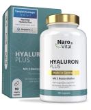 Hyaluronic acid capsules |High dose with 500 mg hyaluron per vegan capsule |Molecular weight 500-700 KDA |90 capsules (3 months) |Support for skin joints & anti-aging - Buy Online on GoSupps.com