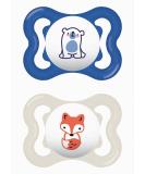 Mam S274 Supreme Pacifier 2-6 Months | Silicone Blue 2 Pack - Buy Internationally - Buy Online on GoSupps.com